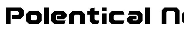 Polentical Neon font preview
